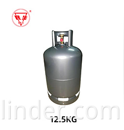 12.5kg Haiti Propangas-Gasflasche-Tank mit Ventil ISO ASME CE-Standard